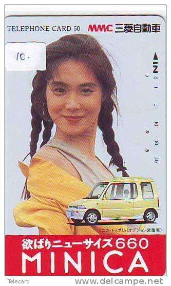 Télécarte Japon HYPERMINI (10) MINICA * MINI * Phonecard JAPAN * Auto CAR * - Cars
