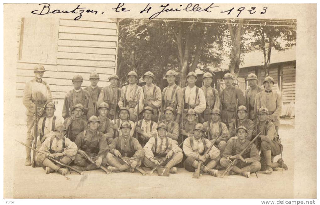 BAUTZEN CARTE PHOTO GROUPE DE SOLDAT - Bautzen