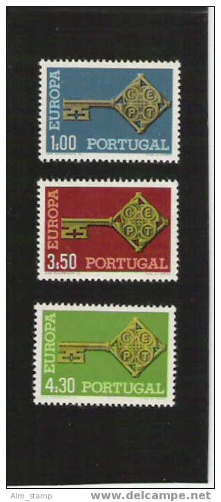 1968 Portugal  Mi. 1051-3 ** MNH  Europa - 1968