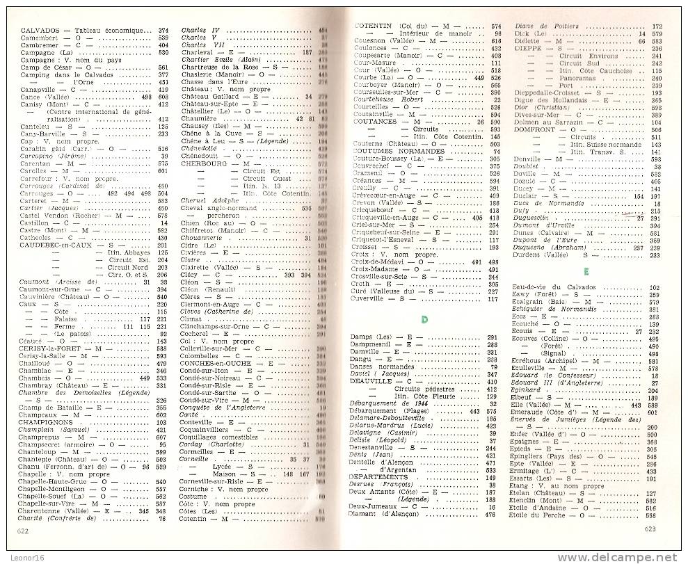 NORMANDIE  -  " GUIDE TOURISTIQUE M.A.I.F. 1966 " LIVRE DE 632 PAGES Avec NOMBREUSES PHOTOS Et TEXTES - Normandië