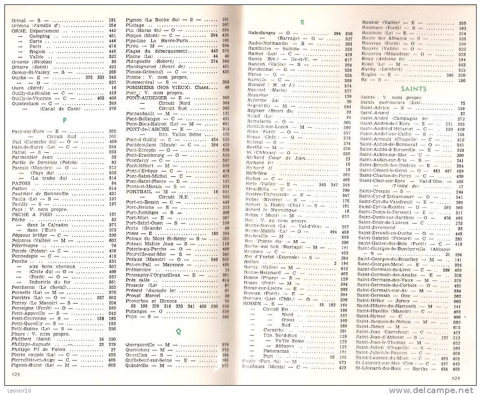 NORMANDIE  -  " GUIDE TOURISTIQUE M.A.I.F. 1966 " LIVRE DE 632 PAGES avec NOMBREUSES PHOTOS et TEXTES