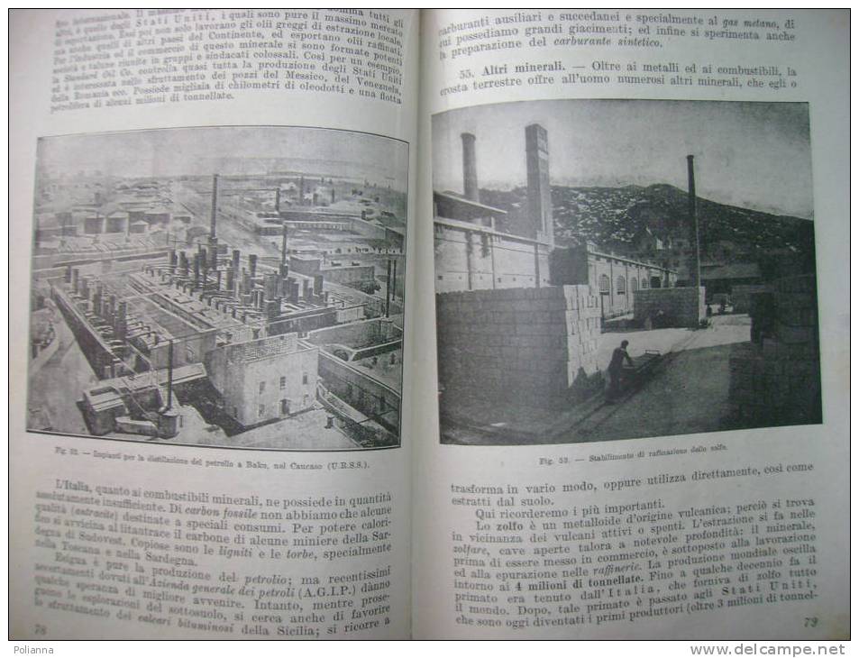 PL/15 Almagià NOZIONI ELEMENTARI DI GEOGRAFIA Perrella 1947/Società Vinicola Florio (Marsala)/Bagnoli - Histoire, Philosophie Et Géographie