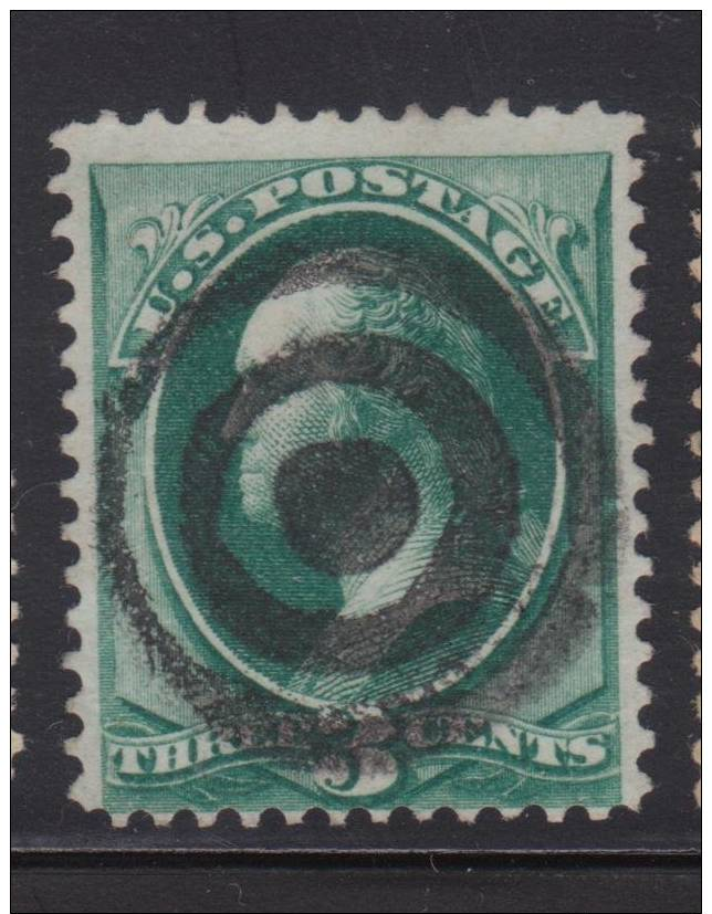 1870-88 3¢ BANKNOTE FANCY CANCEL 600 DPI IMAGE °  FREE  SHIPPING - Used Stamps