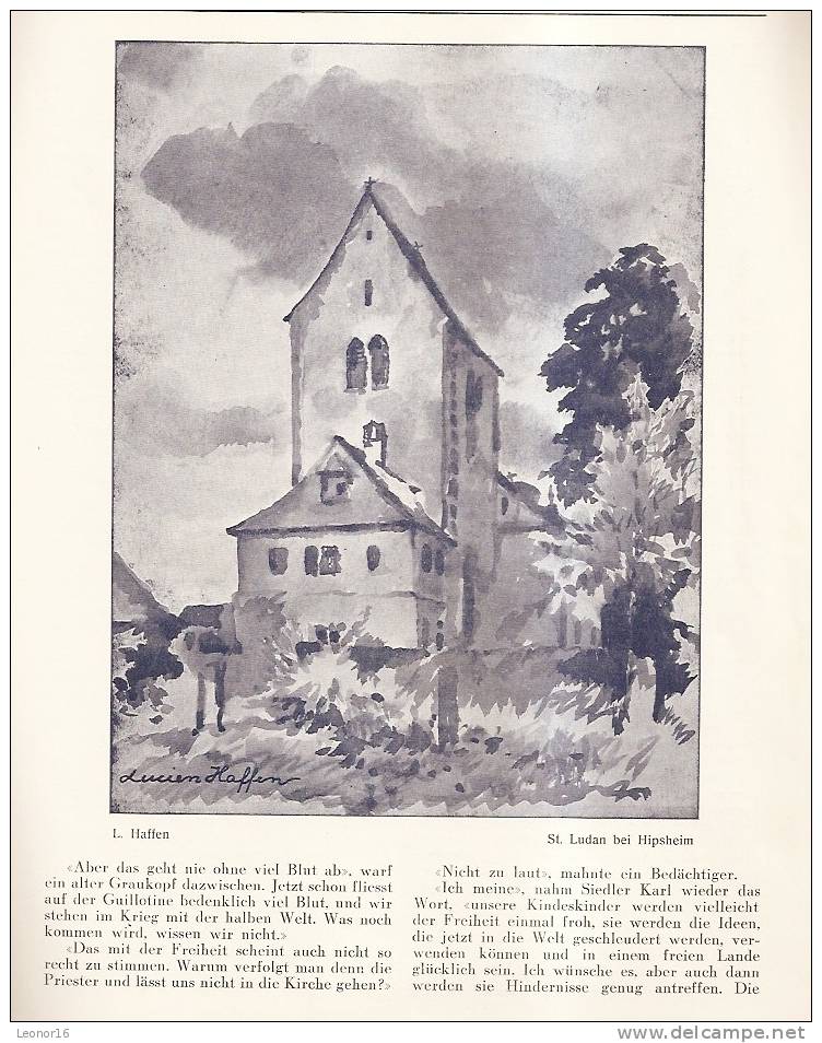 * ELSASS LAND - LOTHRINGER HEIMAT 1936 N°8 *(ALSACE LORRAINE) - MENSUEL DE 30 PAGES Avec PHOTOS Et TEXTES(Voir 14SCANS) - Alsace