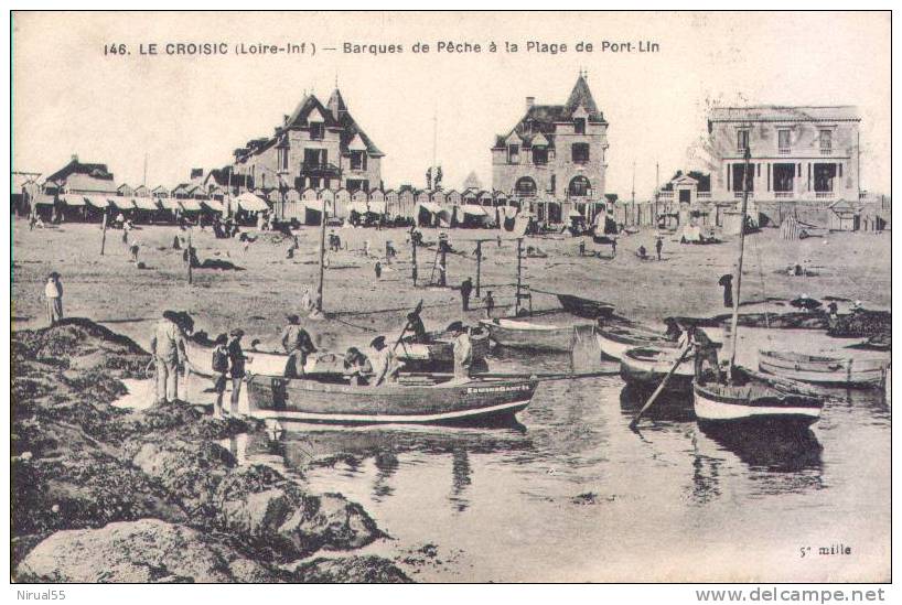 Loire Atlantique LE CROISIC Barques De Pêche Plage De Port Lin - Le Croisic