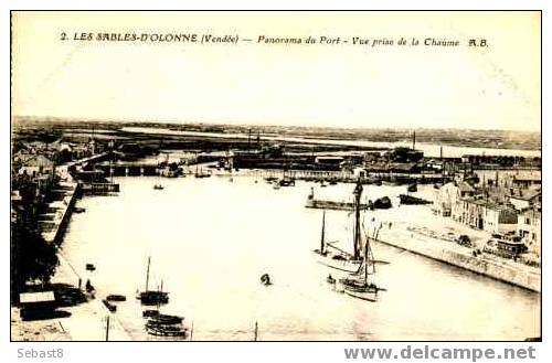 LES SABLES D´OLONNE PANORAMA DU PORT VUE PRISE DE LA CHAUME - Sables D'Olonne