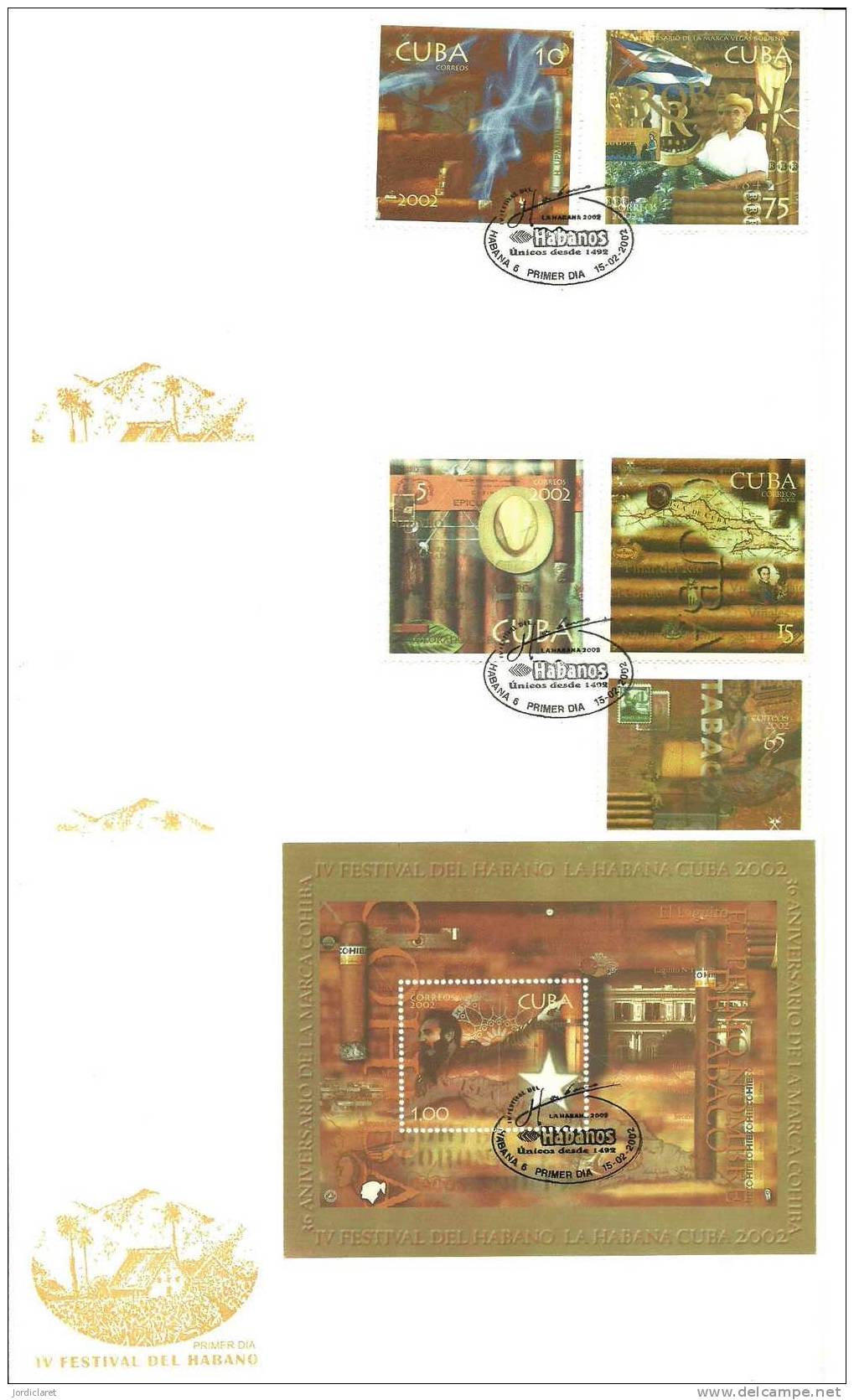 FDC CUBA 2002 - Tabaco