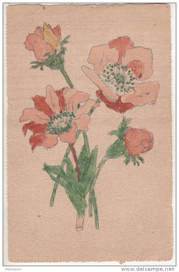 CARTE POSTALE RAPHAEL TUCK A COLORIER BOUQUET DE FLEURS BELLE CARTE - Tuck, Raphael