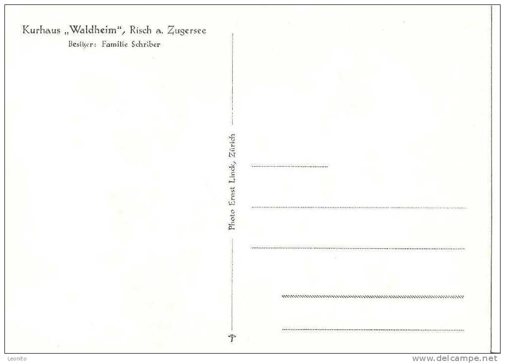 Kurhaus Waldheim Risch Am Zugersee Ca. 1950 - Risch-Rotkreuz