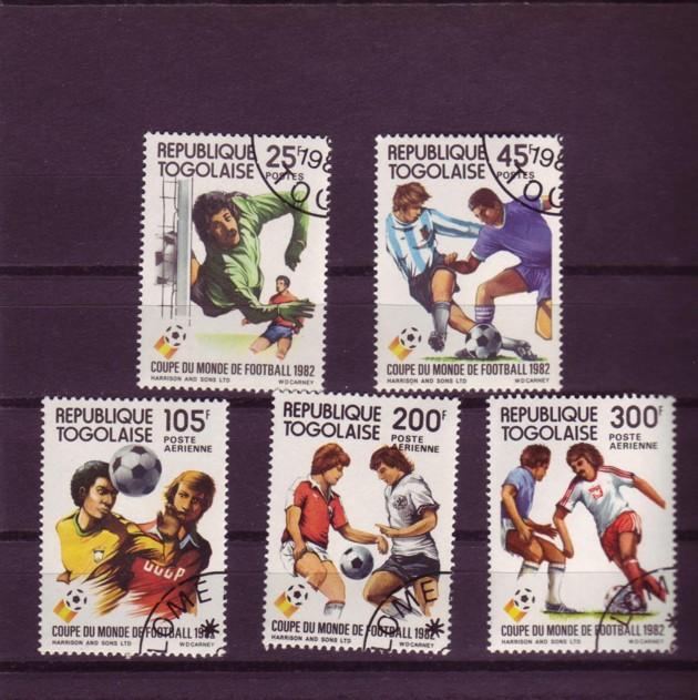 TOGO   N°1074/75    PA 473/75      Oblitere   Cup 1982  Football  Soccer Fussball - 1982 – Spain