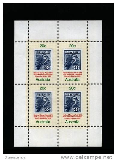 AUSTRALIA - 1978  NATIONAL STAMP WEEK  MS  MINT NH - Blocs - Feuillets