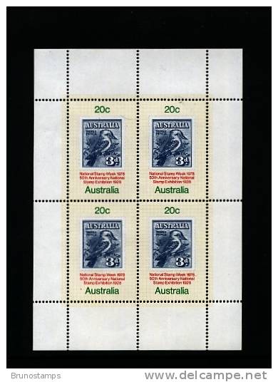 AUSTRALIA - 1978  NATIONAL STAMP WEEK  MS  MINT NH - Blocchi & Foglietti