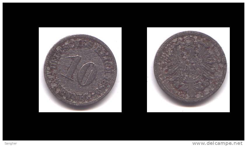 10 PFENNIG 1889 A - 10 Pfennig