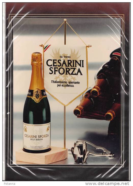 10/P1 - Pubblicità CESARINI SFORZA Brut Riserva/VINO - Trento /CAVATAPPI/ Vera Foto - Alkohol