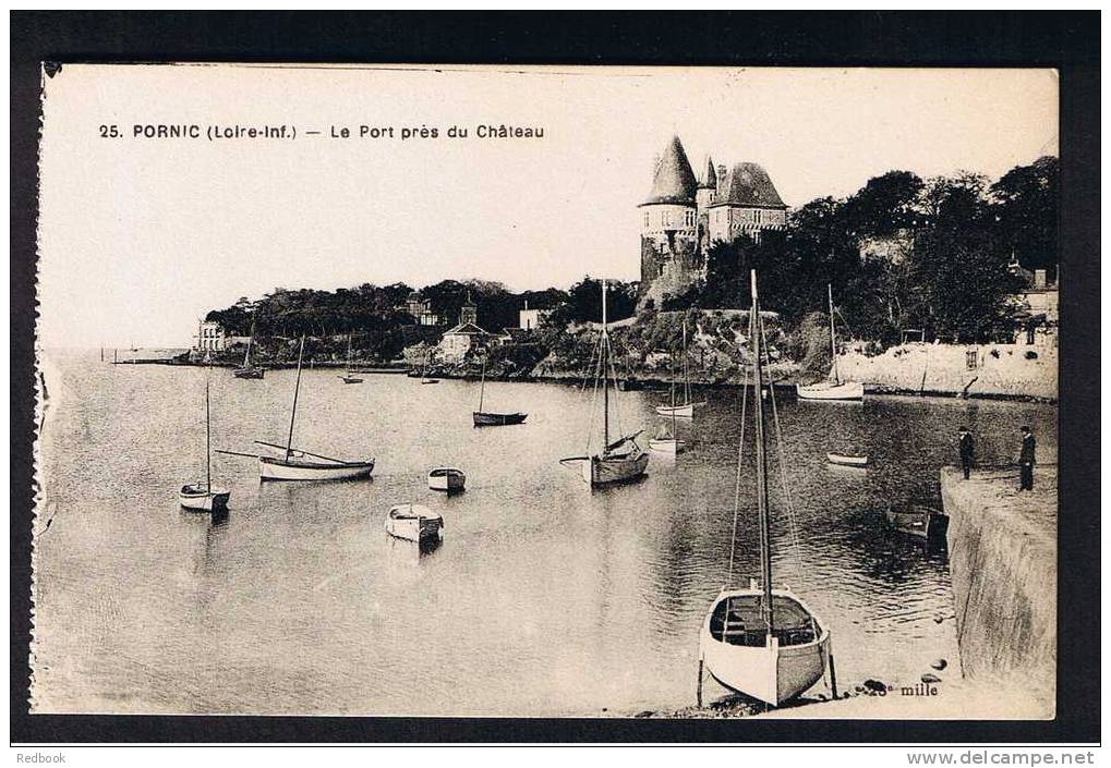 RB 654 - Early Postcard Pornic France - Le Port Pres Du Chateau - Pornic