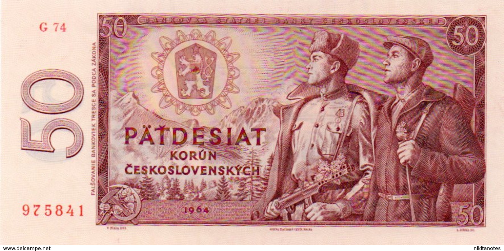 Czechoslovakia, 50 Korun, 1964, P-90 - Tchécoslovaquie