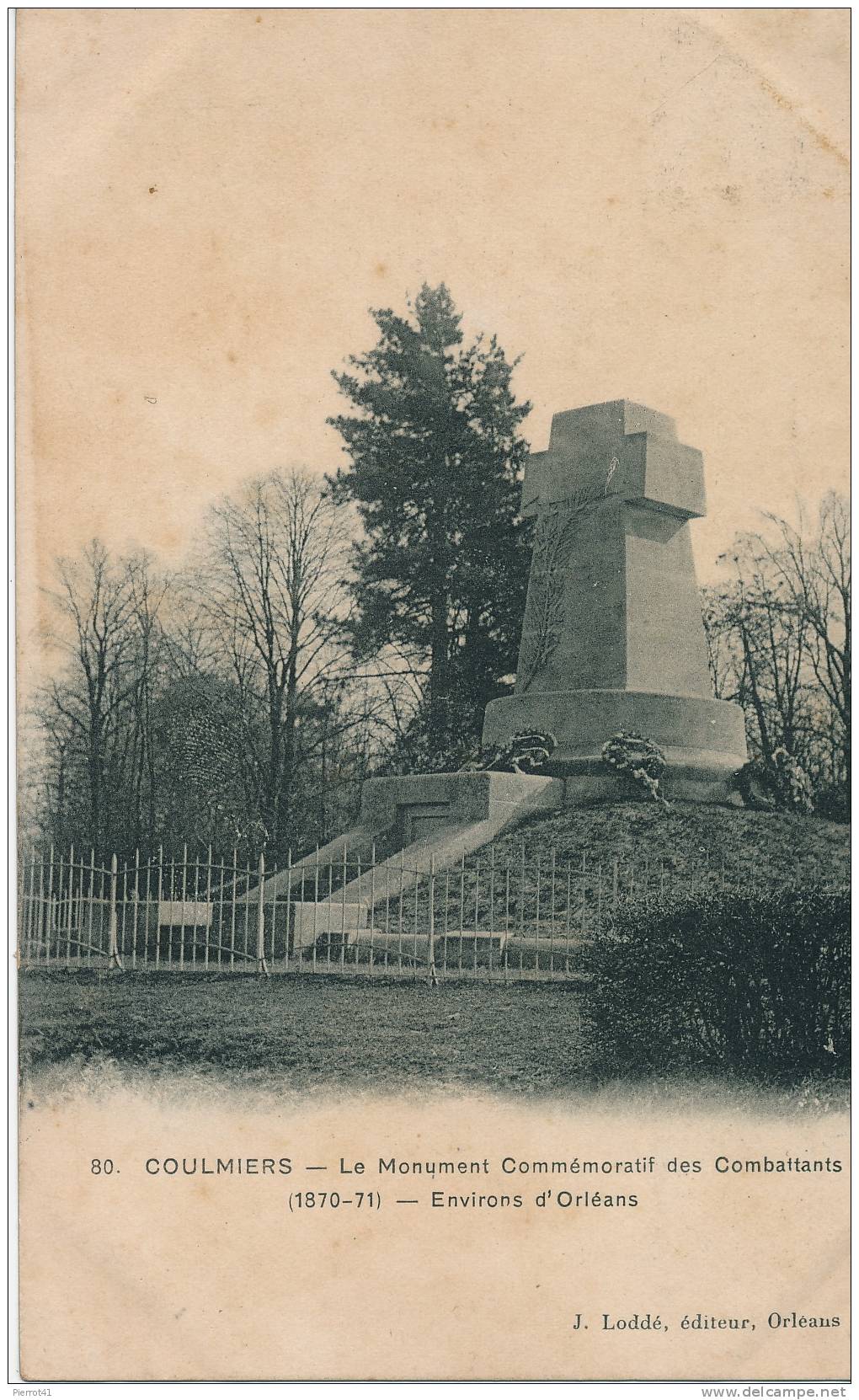 COULMIERS - Le Monument Commémoratif Des Combattants 1870-71 - Coulmiers