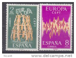 Europa  1972 Nuovi Spagna Serie Completa - 1972