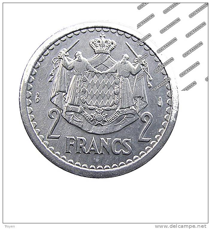 Monaco - 2 Francs -  Sans Date - TB+ à TTB - Alu - 1960-2001 Nouveaux Francs