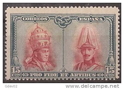 ES408-LA153.Spain.Espagne. Pio  Xl Y Alfonso Xlll.CATACUMBAS  EN ROMA  1928 (Ed 408**)  SIn Charnela - Unused Stamps