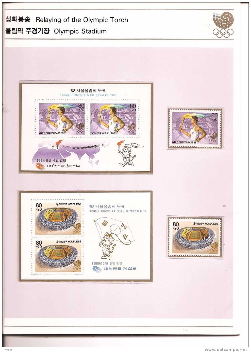 Corée Du Sud Jeux Olympique 1988 ** Superbe Livret  (1021/25) - Corea Del Sur