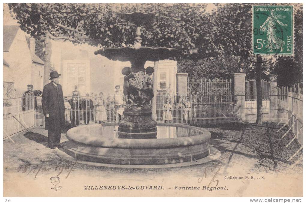 89. Yonne :   Villeneuve La Guyard . Fontaine Regnoul . - Villeneuve-la-Guyard