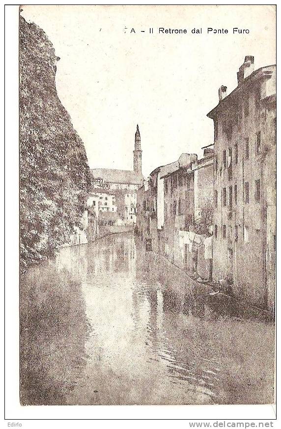 Vicenza-Il Retrone Dal Ponte Furo-1918  TB - Venezia