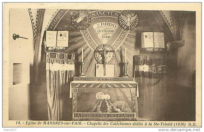88 - Eglise De MANDRES-sur-VAIR - Chapelle Des Catéchismes Dédiée à La Ste-Trinité (D.D. 14) - Bulgneville