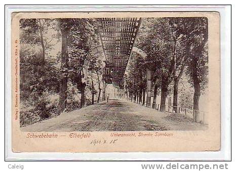 Erberfeld - Schwebebahn Used 1902 Scarce - Light Abrasion On Back - Wuppertal