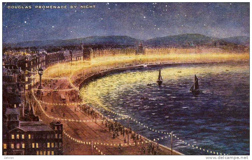 Douglas Promenade By Night - Isle Of Man