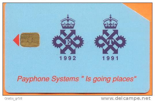 Chile - Engineers Test GPT Queens Award 3000C$ Card, Used, 4 Scans - Chili