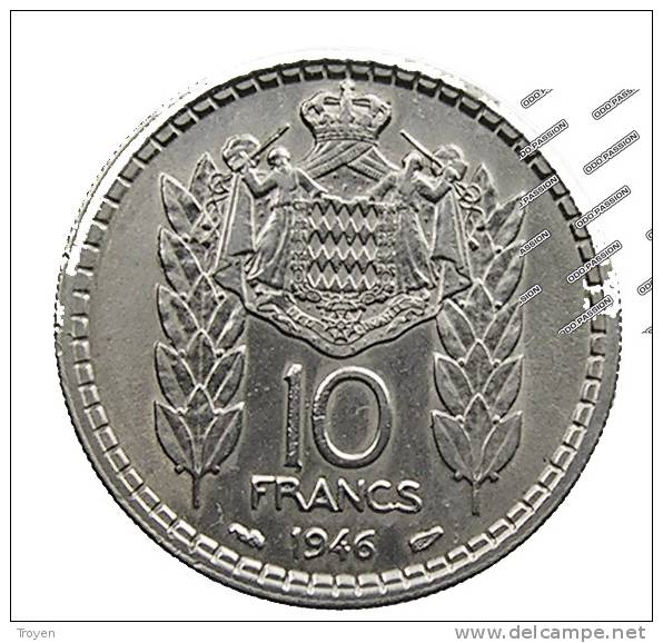 Monaco - 10 Francs - 1946 - Ni. - TTB - 1922-1949 Louis II