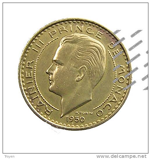 Monaco - 10 Francs - 1950 - Cu.Alu - TB+ - 1949-1956 Anciens Francs