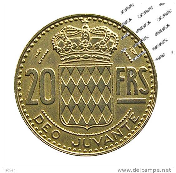 Monaco - 20 Francs - 1950 -  Cu.Alu -  TTB à TTB+ - 1949-1956 Anciens Francs
