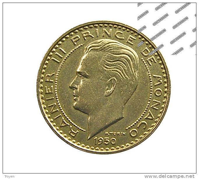 Monaco - 20 Francs - 1950 -  Cu.Alu -  TTB à TTB+ - 1949-1956 Franchi Antichi