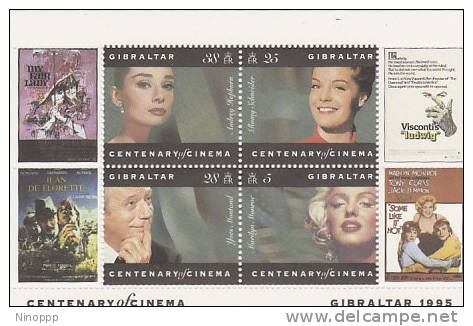 Canada-1995 Cinema Centenary Souvenir Sheet  MNH - Full Sheets & Multiples