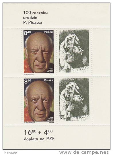 Poland-1981 Picasso Souvenir Sheet MNH - Fogli Completi