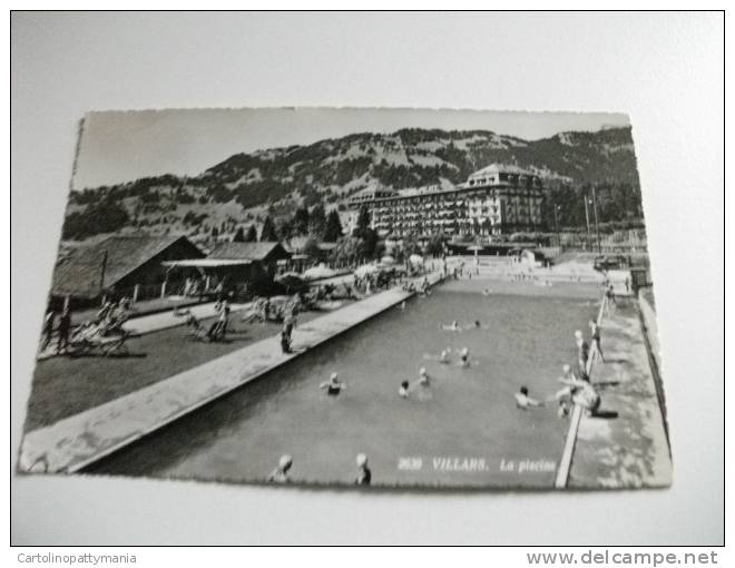 Villars La Piscine Piscina  Pin Up Bordo Piscina  Svizzera GIOVANE DONNA - Andere & Zonder Classificatie