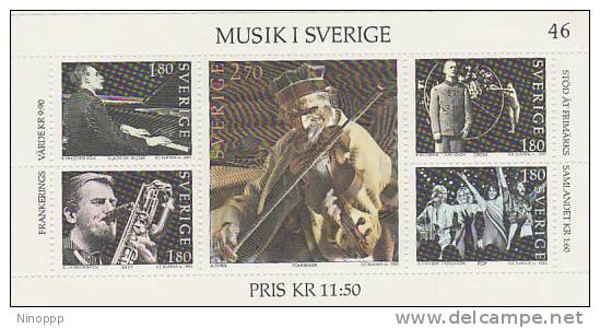 Sweden-1983 Music Mint Souvenir Sheet MNH - Volledige & Onvolledige Vellen