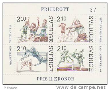 Sweden 1986 World Class Athletes  Mint Souvenir Sheet MNH - Fogli Completi