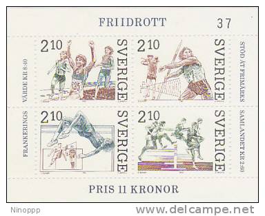 Sweden 1986 World Class Athletes  Mint Souvenir Sheet MNH - Full Sheets & Multiples