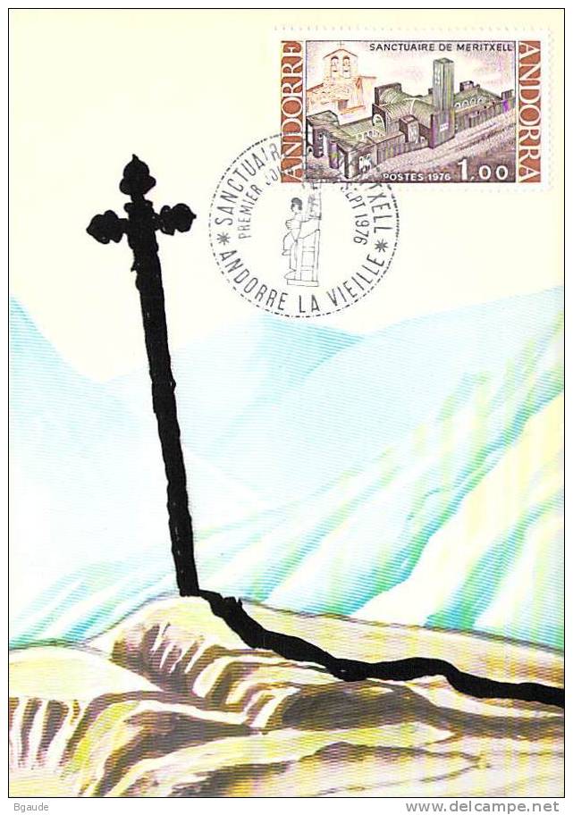 ANDORRE FRANCAIS  CARTE MAXIMUM  NUM.YVERT  257 NOTRE DAME DE MERITXELL - Maximumkarten (MC)