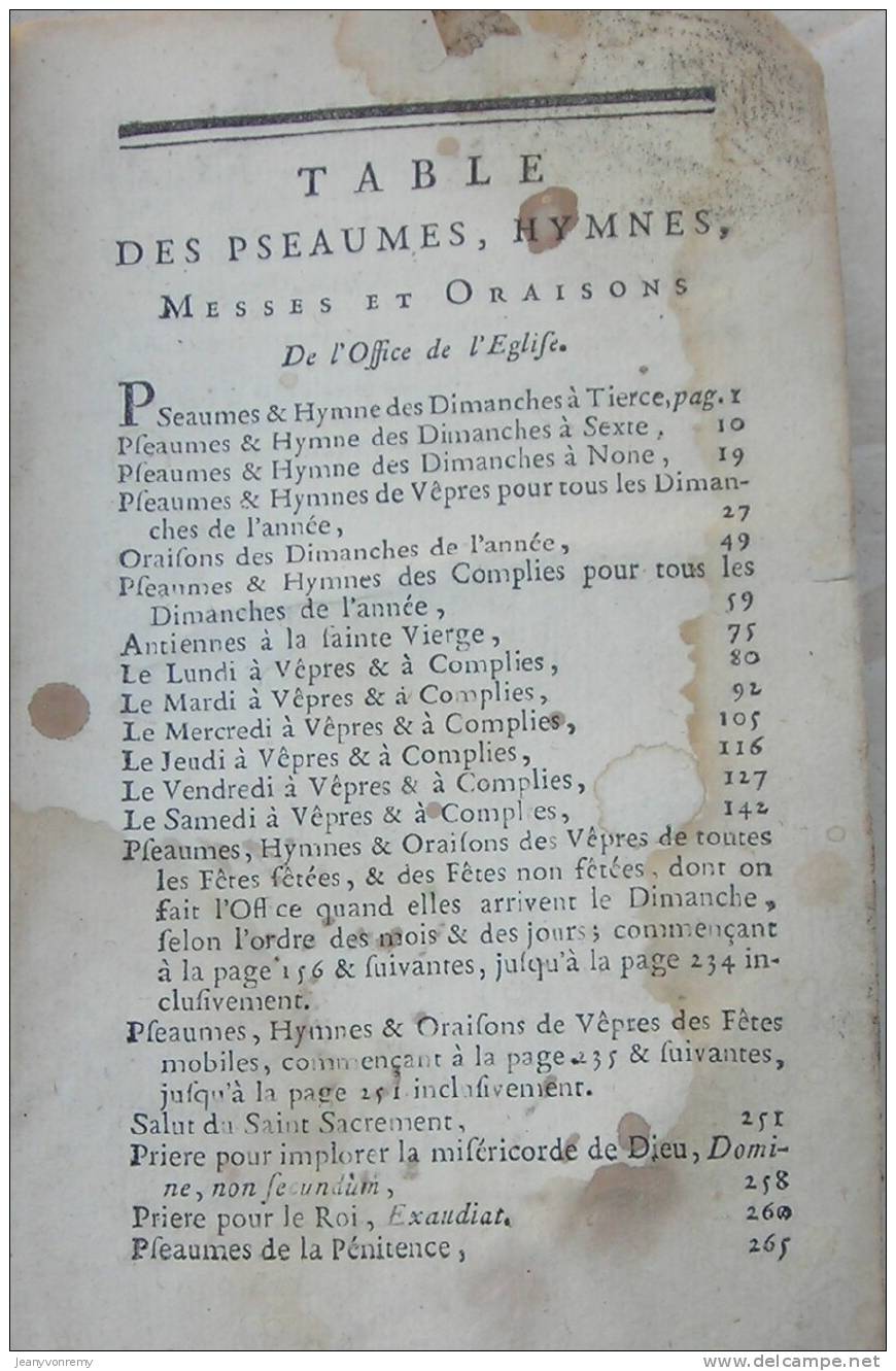 Heures imprimées par l´ordre de Monseigneur le Cardinal de Noailles. 1763.