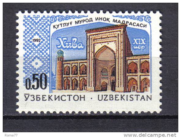 FRZ195 - UZBEKISTAN  1992 , Serie N. 4  ***   ARCHITETTURA - Ouzbékistan