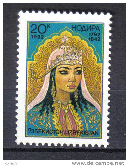 FRZ190 - UZBEKISTAN  1992 , Serie N. 1  ***  NADIRA - Usbekistan