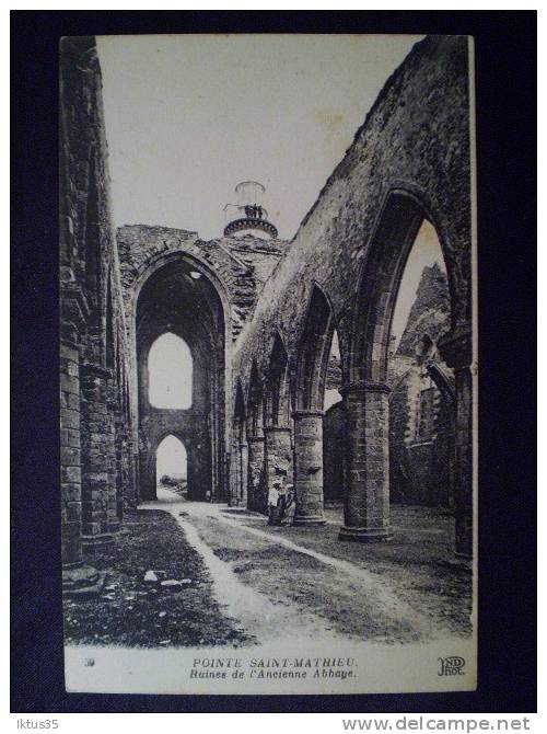 CPA-PLOUGONVELIN-POINTE ST MATHIEU-FINISTERE-29-RUINES DE L'ANCIENNE ABBAYE-59 ND PHOT - Plougonvelin