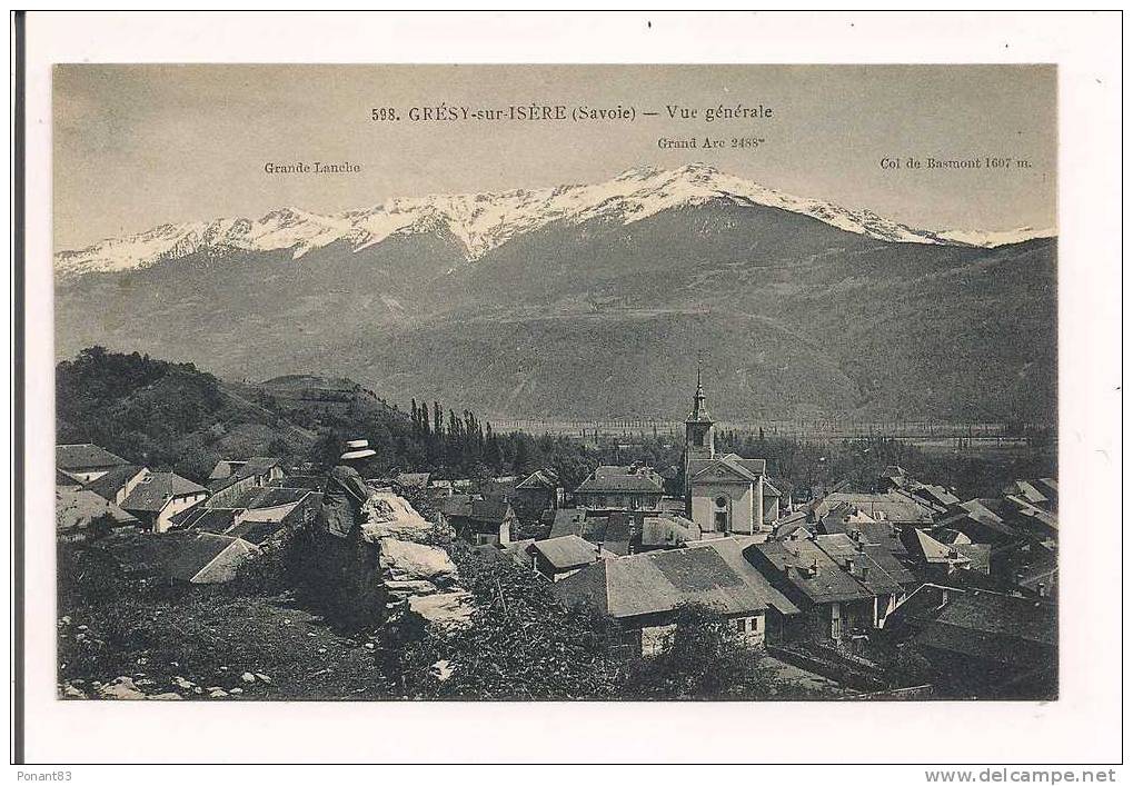 GRESY Sur Isère : Vue Générale - 1918 - - Gresy Sur Isere