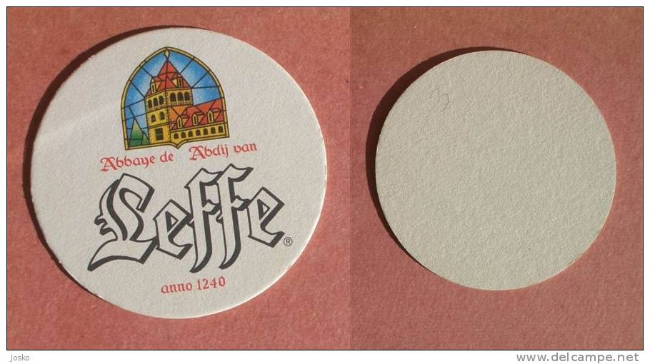 LEFFE Beer Coaster 2. ( Belgium ) Beercoaster Bière Bier Cerveza Birra Cerveja Mat Mats Sous-bock Posavasos Coasters - Beer Mats