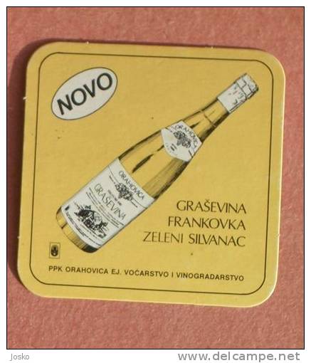 GRASEVINA FRANKOVKA Wine Coaster ( Croatia ) Winecoaster Vin Vino Wein Wijn Vinho Mat Mats Sous-bock Coasters Sous-bocks - Alcools