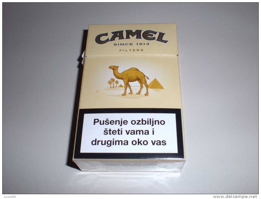 TABACCO - CAMEL  - PACCHETTO SIGARETTE VUOTO CROAZIA - Tabaksdozen (leeg)